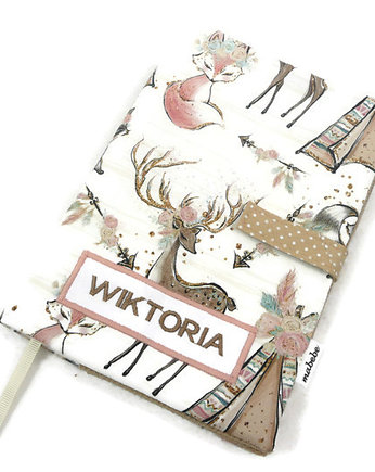 Etui na książeczkę zdrowia dziecka  z imieniem, mabebe