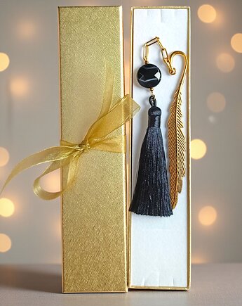 Zakładka PREMIUM : agat czarny - kamień równowagi, kaktusia