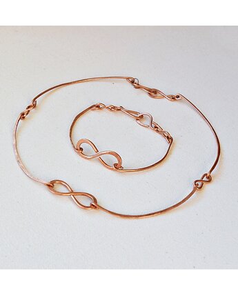 Komplet biżuterii miedzianej - kolczyki i wisiorek z miedzi /3/, Galeriai