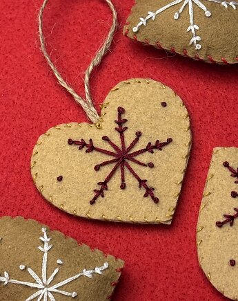 04 Zawieszka choinkowa SERCE piernik, Śmiała Sztuka