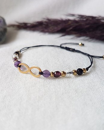 Bransoletka Infinity - Black, Szmaragdowa Polana