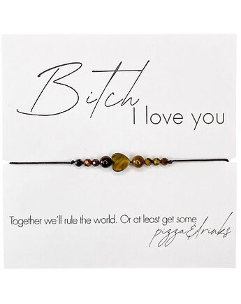 Bi.ch I love you Bransoletka z kamieni naturalnych Tygrysie oko, karolina kosior