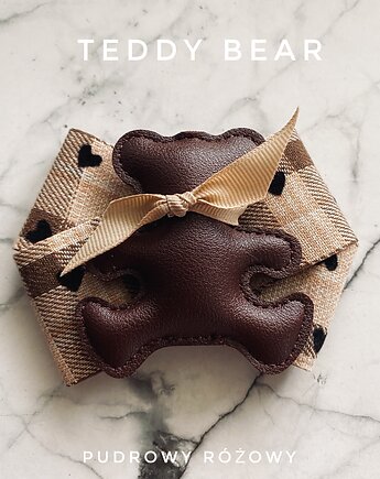 Kolekcja Teddy Bear / Brosza z Misiem New Art, Pudrowy Różowy