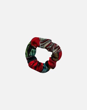 Scrunchie gumka frotka wąska - ogród obraz, Zdunetti