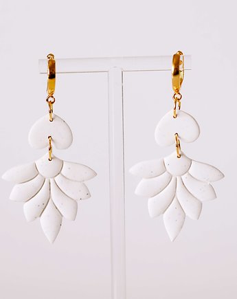 Kolczyki BOHO LOTUS WHITE, Claudette