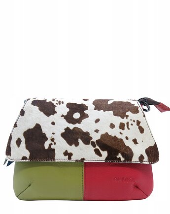 Kopertówka damska torebka skórzana pasek 4w1 obrotowa klapka OLIVKA, Olivka Warsaw