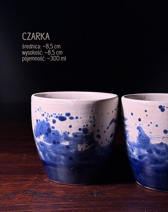ZESTAW dwóch czarek toczonych na kole, Nanos Ceramics