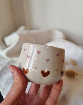 Czarka/Kubek ceramiczny  SERDUSZKA, krusz art