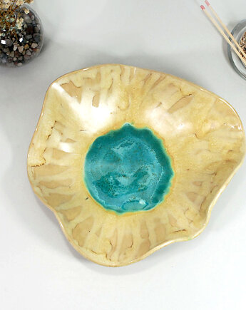 Duża misa ceramiczna laguna. Do serwowania, 10FingersArt