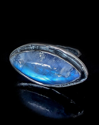 Pierścionek Kamień księżycowy markiza, Pracownia Neores