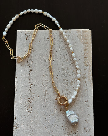 Naszyjnik Łańcuszek i Perły, Chmolowska Jewellery