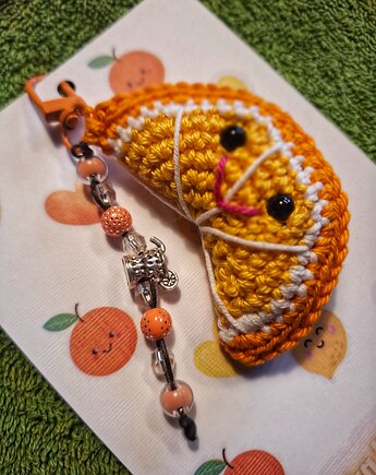 Breloczek Cytrusy - Pomarańczka na szydełku, Ciotka Matylda