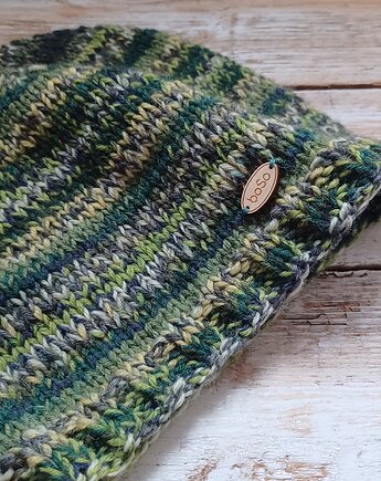 Czapka FABEL dark green, boSo handmade