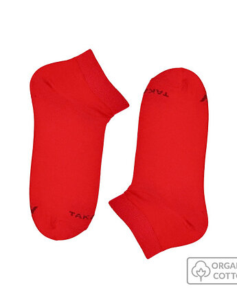 Czerwone stopki z bawełny organicznej 36-40, OKAZJE - Prezenty na 18 dla chłopaka