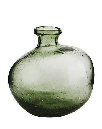 Wazon zielony szklany 18cm organiczny, OSOBY - Prezent dla teścia
