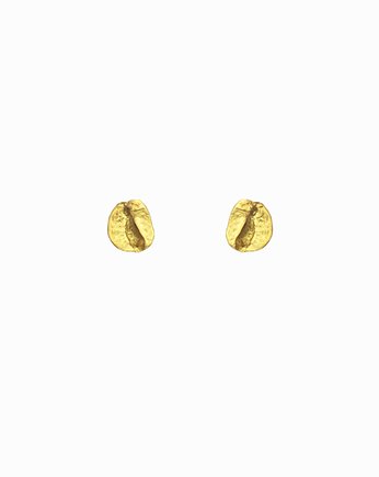 Kolczyki pozłacane "Ziarenka Kawy", Ker Jewellery