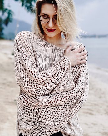 Sweter ze skrzydlatymi rękawami, BIENKOVSKA