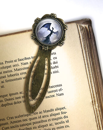 Zakładka do książki - Smok cienia 2 - klips, brąz, yenoo