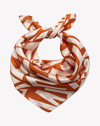 Mała apaszka jedwabna  w geometryczne wzory 53 cm x 53 cm, ALLORA BE UNIQUE