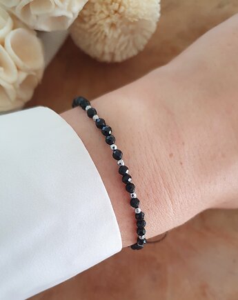 Bransoletka z czarnym turmalinem, LEI handmade 