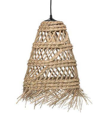 Lampa wisząca pleciona ze słomy LAHYS, Ø 28 cm, MIA home