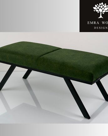 Ławka Tapicerowana Industrialna Tkanina STRONG 09 LGM-471, EMRA WOOD DESIGN