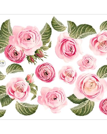 Zestaw naklejek Rose pink 130x100cm, Yellow Tipi