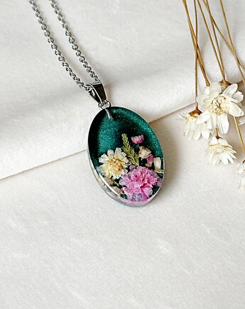 Zielony naszyjnik z kwiatami, Colie