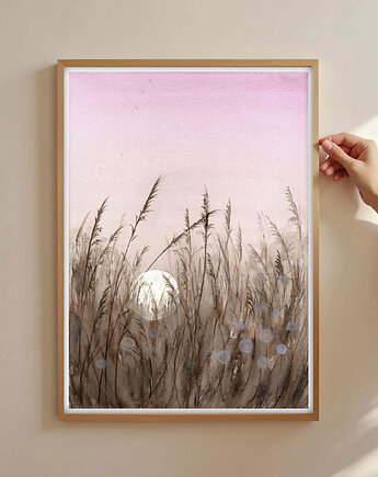 Oryginalna akwarela. Trawy  A4, Malgorzata Domanska