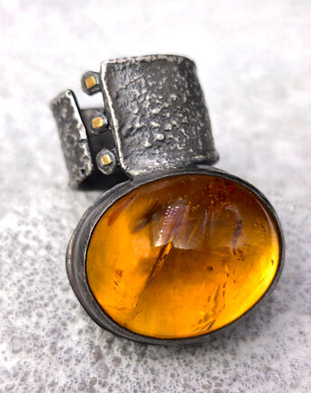 Wielki cytryn - pierścień regulowany, Zofia Gladysz