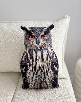 Poduszka Mała Sowa Puchacz Bubo Bubo, poduszkownia