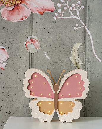 Drewniana Lampka Motyl, The Luliland