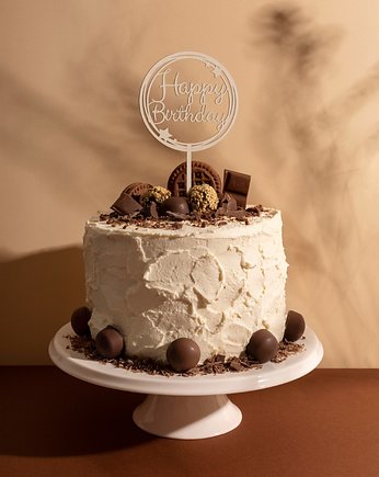 Ozdoby na tort urodzinowy Topper na urodziny Happy Birthday, smxdsgn
