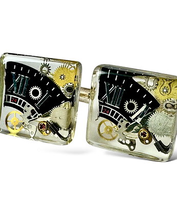 Spinki do mankietów - MAN'S PRECIOUS 9 -unikat handmade, DROBINY CZASU