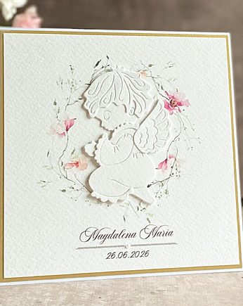 Kartka na chrzest w ozdobnej kopercie, 73d, Anna Art and Crafts
