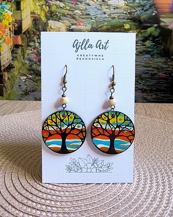 Kolczyki  Drzewo życia, ajlla