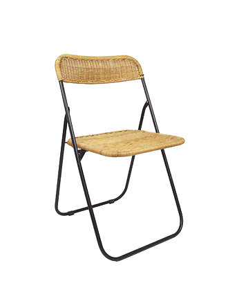 Krzesło wiklinowe, lata 70, Think Modern