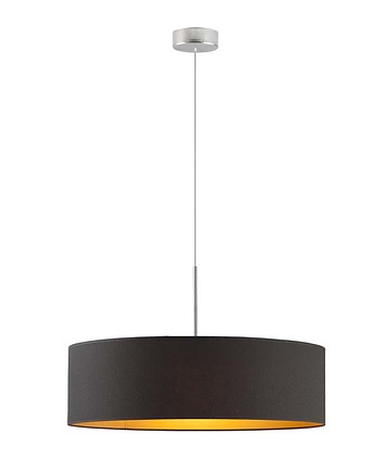Nowoczesna lampa wisząca LED do salonu SINTRA GOLD z abażurem 60 cm, LYSNE
