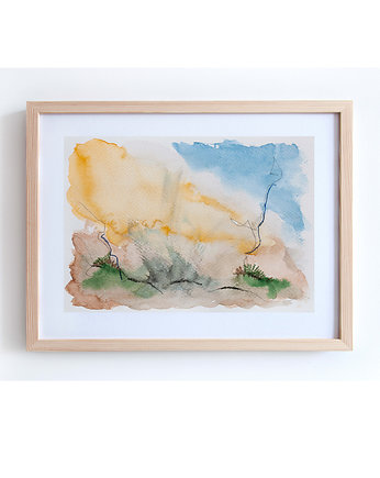 ORYGINAŁ - PEJZAŻ NO.5 - 15 cm x 21 cm, Gosia Sendlewska