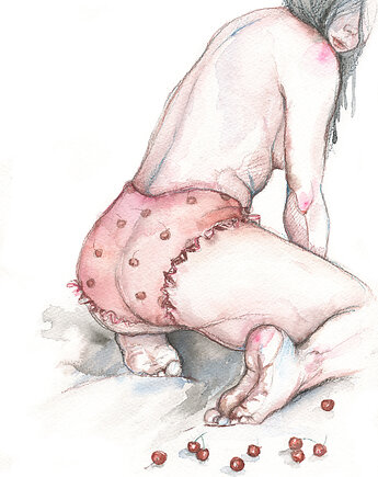 Frywolna, wydruk 21x30 cm, JUST ILUST Justyna Małczak