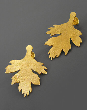 Kolczyki pozłacane liście, Pastelove Jewelry