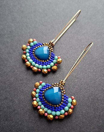 Kolczyki w szkle kolorowym no4, Motywator Eweliny