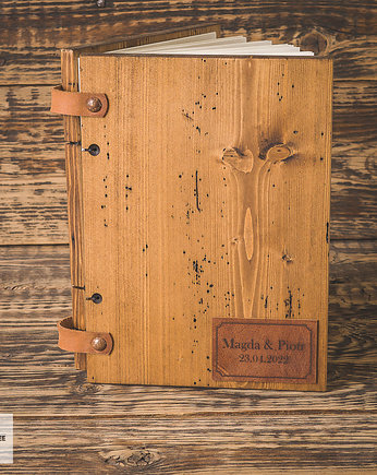 Drewniana księga gości, księga weselna, Wood bee