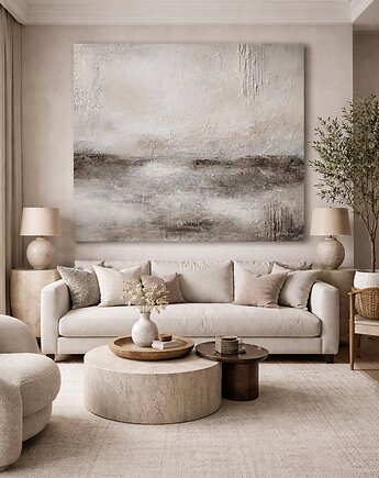 Abstrakcja Natura no. 7  Ręcznie malowany obraz XXL Strukturalny obraz, Diana Abstract Art