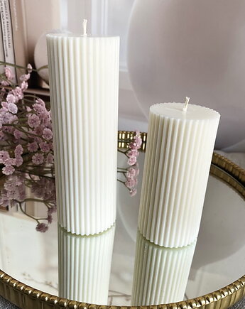 Komplet dwóch świec ekologicznych sojowych dekoracyjnych "Linea", Coccola JEWELLERY