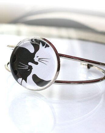 Bransoletka otwarta yin yang kotki, KEIT