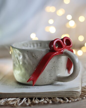 Kubek Ceramiczny z Kokardą, Kubek z Afirmacją, Księżycowa bijoux