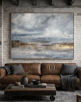 Abstrakcja Natura no. 4  Ręcznie malowany obraz XXL Strukturalny obraz, Diana Abstract Art