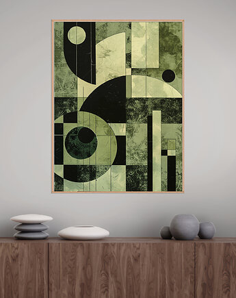 Geometria natury - Plakat, druk - Minimalizm, Boho, Loft #30, Black Sapphire Art