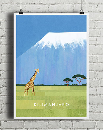 Plakat Kilimandżaro - Tanzania, minimalmill